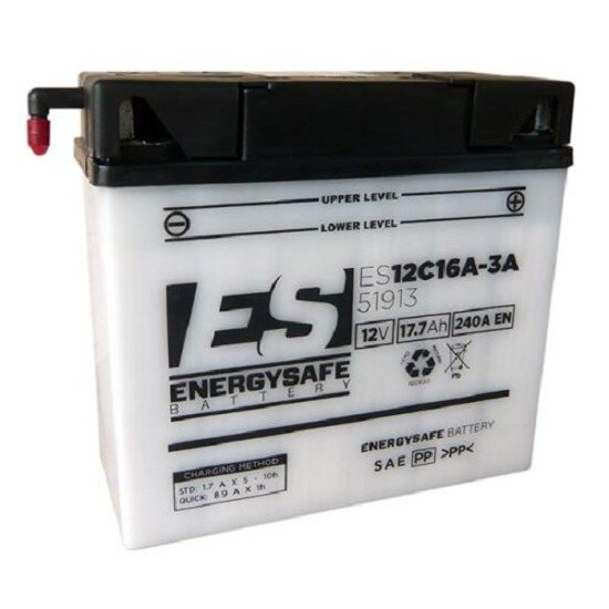 ES Energy Safe Batterie ENERGYSAFE ES12C16A-3A 51913(CP 12V/19AH (10 Std.) [186x82x171] CCA=240A (2 Jahre Garantie - s. Artikeltext)