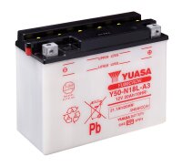 Yuasa Batterie Y50-N18L-A3 (DC) ohne Säure 12V/20AH...