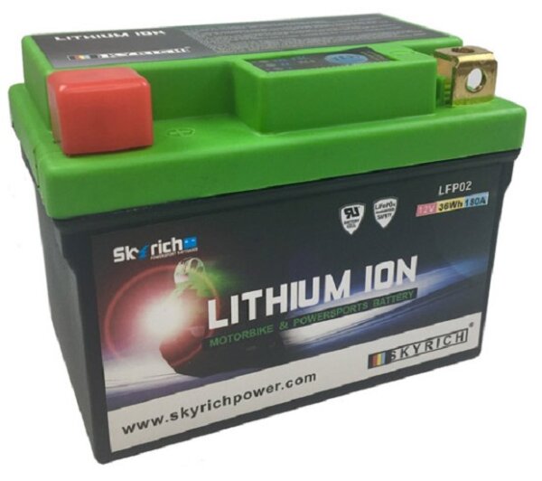 Skyrich Batterie LFP02Z [107x56x85] 12,8V/2,4AH (10 Std.), 28,8 Wh, CCA: 144