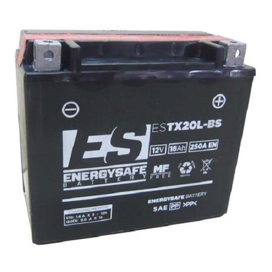 ES Energy Safe Batterie ENERGYSAFE ESTX20L-BS (CP) mit Säurepack 12V/18AH (10 Std.) [177x88x156] CCA=250A (2 Jahre Garantie - s. Artikeltext)