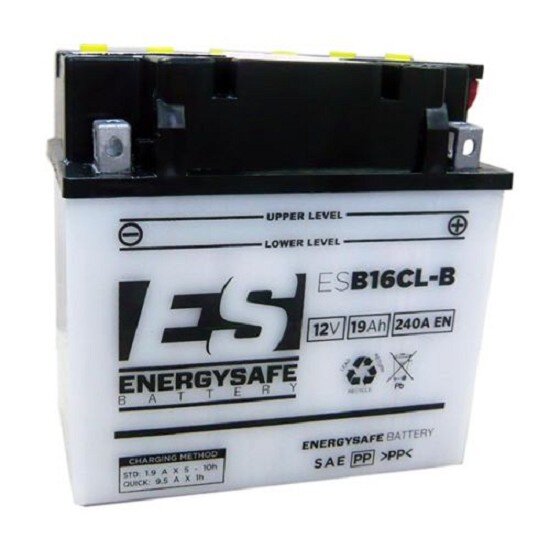 ES Energy Safe Batterie ENERGYSAFE ESB16CL-B (CP) mit Säurepack 12V/19AH (10 Std.) [175x100x175] CCA=180A (2 Jahre Garantie - s. Artikeltext)