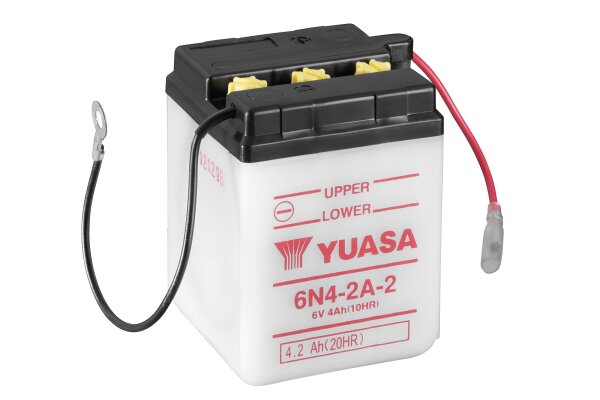 Yuasa Batterie 6N4-2A-2 (DC) ohne Säure 6V/4AH (10 Std.) [71x71x96] Säurefüllmenge 200 ml