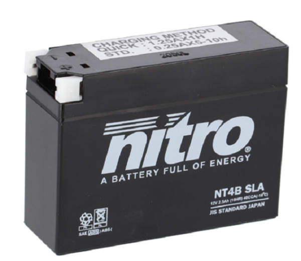 Nitro Batterie NT4B SLA (WC) Gel 12V/2,5Ah [114x39x87] CCA=40A