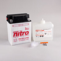 Nitro Batterie NB12C-A (CP) mit Säurepack 12V/12Ah...