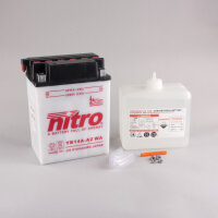 Nitro Batterie NB14A-A2 (CP) mit Säurepack 12V/14Ah [134x89x176] CCA=190A