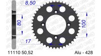 DC AFAM Alu-Kettenrad 428 - 50Z (Gun Metal) 11110-50 | ID 80 LK 100 4-Loch