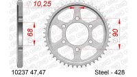 DC AFAM Stahl-Kettenrad 428 - 47Z (Silber) 10237-47| ID...