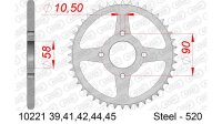 DC AFAM Stahl-Kettenrad 520 - 39Z (Schwarz) 10221-39| ID...