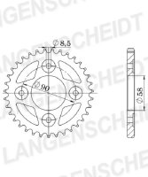 Supersprox Stahl-Kettenrad 428 - 47Z (schwarz) RFE-1222:47-BLK|ID 68,0 LK 90,0 6-Loch