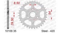 DC AFAM Stahl-Kettenrad 420 - 35Z (Silber) 10109-35| ID...