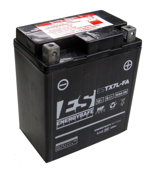 ES Energy Safe Batterie ENERGYSAFE ESTX7L-B4 (WC) AGM / Gel 12V/6AH (10 Std.) [114x71x131] CCA=100A (2 Jahre Garantie - s. Artikeltext)