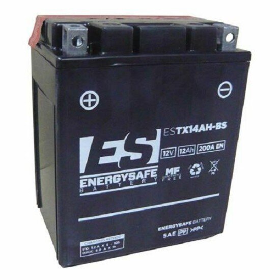 ES Energy Safe Batterie ENERGYSAFE ESTX14AH-BS (CP) mit Säurepack 12V/12AH (10 Std.) [134x89x166] CCA=200A (2 Jahre Garantie - s. Artikeltext)