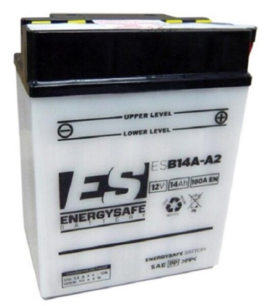 ES Energy Safe Batterie ENERGYSAFE ESB14A-A2 (CP) mit Säurepack 12V/14AH (10 Std.) [134x89x176] CCA=180A (2 Jahre Garantie - s. Artikeltext)