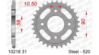 DC AFAM Stahl-Kettenrad 520 - 31Z (Silber) 10218-31| ID...