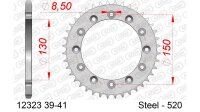 DC AFAM Stahl-Kettenrad 520 - 40Z (Silber) 12323-40| ID 130 LK 150 6-Loch