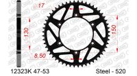 DC AFAM MX Stahl-Kettenrad 520 - 48Z (Schwarz) 12323K-48|...