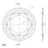 Supersprox Stealth-Kettenrad 520 - 43Z (rot)...