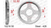 DC AFAM Stahl-Kettenrad 428 - 50Z (Silber) 10216-50| ID...