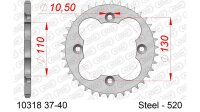 DC AFAM Stahl-Kettenrad 520 - 37Z (Silber) 10318-37| ID...