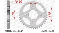 DC AFAM Stahl-Kettenrad 530 - 41Z (Silber) 10402-41| ID...