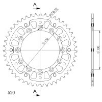 Supersprox Stealth-Kettenrad 520 - 47Z (gold)...