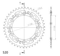 Supersprox Stealth-Kettenrad 520 - 42Z (gold)...