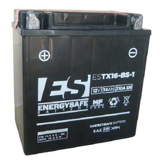 ES Energy Safe Batterie ENERGYSAFE ESTX16-BS-1 (CP) mit Säurepack 12V/14AH (10 Std.) [150x87x161] CCA=210A (2 Jahre Garantie - s. Artikeltext)