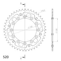 Supersprox Stealth-Kettenrad 520 - 45Z (rot)...