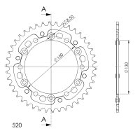 Supersprox Stealth-Kettenrad 520 - 42Z (gold)...