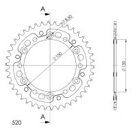 Supersprox Stealth-Kettenrad 520 - 43Z (gold)...