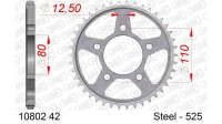 DC AFAM Stahl-Kettenrad 525 - 42Z (Silber) 10802-42| ID...