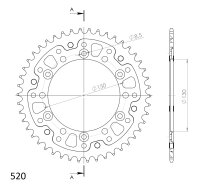 Supersprox Stealth-Kettenrad 520 - 46Z (gold)...