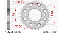 DC AFAM Stahl-Kettenrad 530 - 35Z (Silber) 10503-35| ID...