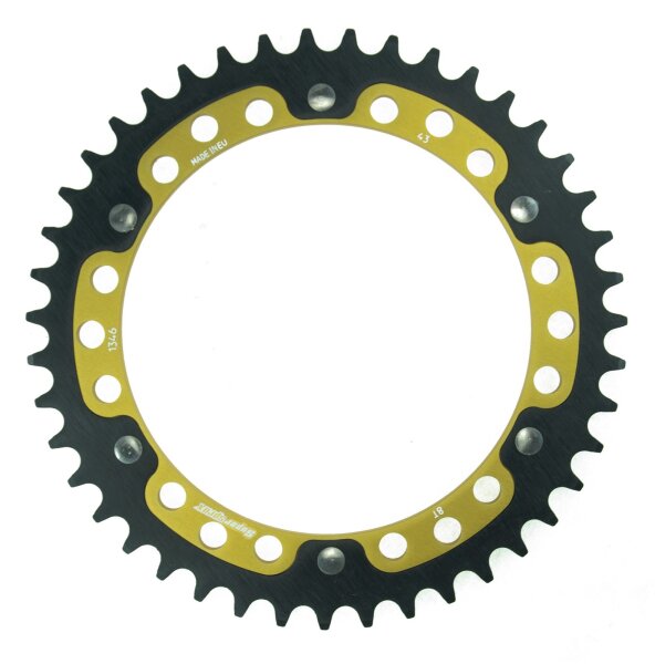 Supersprox Stealth-Kettenrad 525 - 43Z (gold) RST-1346:43-GLD|ID 154,0 LK 176,0 6-Loch