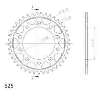 Supersprox Stealth-Kettenrad 525 - 41Z (blau)...