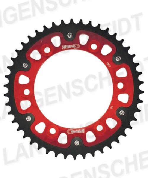 Supersprox Stealth-Kettenrad 525 - 44Z (rot) RST-1307:44-RED|ID 134,0 LK 160,0 6-Loch