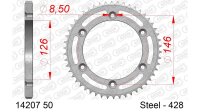 DC AFAM Stahl-Kettenrad 428 - 50Z (Silber) 14207-50| ID...