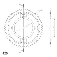 Supersprox Stealth-Kettenrad 420 - 53Z (rot)...