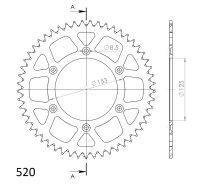 Supersprox Alu-Kettenrad 520 - 49Z (gold)...