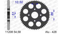 DC AFAM Alu-Kettenrad 428 - 54Z (Gun Metal) 11208-54 | ID...