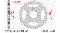 DC AFAM Stahl-Kettenrad 420 - 42Z (Silber) 12100-42| ID...