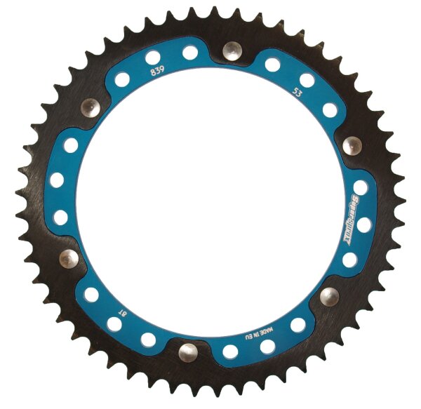 Supersprox Stealth-Kettenrad 428 - 53Z (blau) RST-839:53-BLU|ID 152,0 LK 175,0 6-Loch