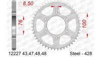 DC AFAM Stahl-Kettenrad 428 - 43Z (Silber) 12227-43| ID...