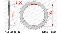 DC AFAM Stahl-Kettenrad 520 - 40Z (Silber) 12502-40| ID 152 LK 164 6-Loch