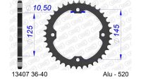 DC AFAM Alu-Kettenrad 520 - 37Z (Gun Metal) 13407-37 | ID 125 LK 145 4-Loch