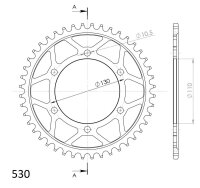 Supersprox Stahl-Kettenrad 530 - 44Z (schwarz) RFE-479:44-BLK|ID 110,0 LK 130,0 6-Loch