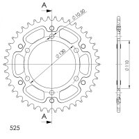 Supersprox Stealth-Kettenrad 525 - 41Z (schwarz)...