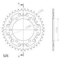 Supersprox Stealth-Kettenrad 525 - 40Z (gold)...