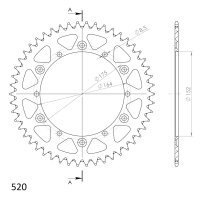 Supersprox Alu-Kettenrad 520 - 48Z (gold)...