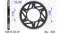 DC AFAM Alu-Kettenrad 525 - 43Z (Gun Metal) 13815-43 | ID...